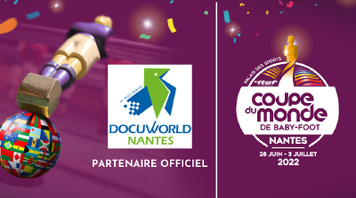 DOCUWORLD NANTES PARTENAIRE DE LA COUPE DU MONDE DE BABYFOOT