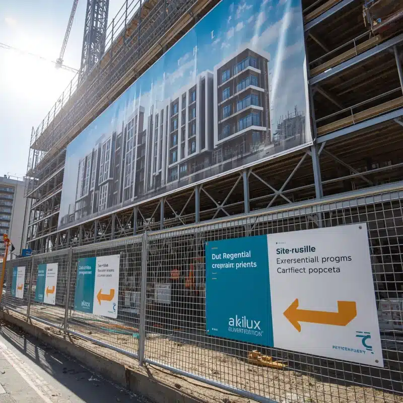 Signalétique de chantier : quels supports pour les promoteurs et entreprises du BTP ?